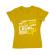 Tricou adler dama i dont get older galben