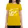 Tricou adler dama i dont get older galben