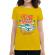 Tricou adler dama king of the road galben