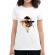 Tricou adler dama pug life alb
