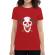 Tricou adler dama skull axe rosu