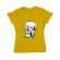 Tricou adler dama skull holiday galben