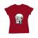 Tricou adler dama skull holiday rosu