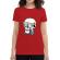 Tricou adler dama skull holiday rosu