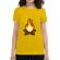 Tricou adler dama skullfire galben