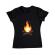 Tricou adler dama skullfire negru