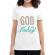 Tricou adler dama thank god its friday alb