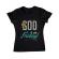 Tricou adler dama thank god its friday negru