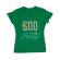 Tricou adler dama thank god its friday verde mediu