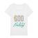 Tricou stanley stella dama thank god its friday alb