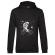 Hoodie barbat cu gluga astronaut bmx negru