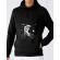 Hoodie barbat cu gluga astronaut bmx negru