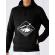 Hoodie barbat cu gluga camp mode on negru