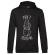 Hoodie barbat cu gluga do not touch me negru