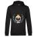 Hoodie barbat cu gluga king of pug negru