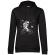 Hoodie dama cu gluga astronaut bmx negru