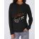 Hoodie dama cu gluga coffee first negru