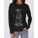 Hoodie dama cu gluga do not touch me negru