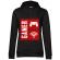 Hoodie dama cu gluga gamer negru