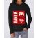 Hoodie dama cu gluga gamer negru