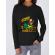 Hoodie dama cu gluga hooman negru
