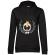 Hoodie dama cu gluga king of pug negru