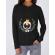 Hoodie dama cu gluga king of pug negru