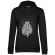Hoodie dama cu gluga let's find beautiful place to get lost negru