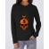 Hoodie dama cu gluga sack negru