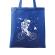 Sacosa din panza astronaut bmx albastru regal