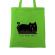 Sacosa din panza take meow home verde mar