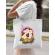 Sacosa din panza sweet ice cream lettering alb