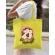 Sacosa din panza sweet ice cream lettering galben