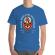 Tricou adler barbat burning heart albastru azuriu