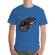 Tricou adler barbat coffee first albastru azuriu