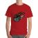 Tricou adler barbat coffee first rosu