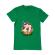 Tricou adler barbat sweet ice cream lettering verde mediu