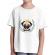Tricou adler copil king of pug alb