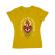 Tricou adler dama burning heart galben