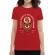 Tricou adler dama burning heart rosu