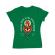 Tricou adler dama burning heart verde mediu