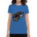Tricou adler dama coffee first albastru azuriu