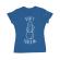Tricou adler dama do not touch me albastru azuriu