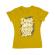 Tricou adler dama drink more worry less galben