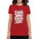 Tricou adler dama drink more worry less rosu