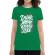 Tricou adler dama drink more worry less verde mediu