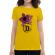 Tricou adler dama free hugs galben
