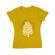Tricou adler dama let's find beautiful place to get lost galben