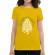 Tricou adler dama let's find beautiful place to get lost galben
