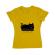 Tricou adler dama take meow home galben